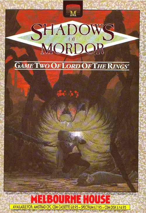 Редакційна обкладинка-картка гри Shadows of Mordor, 1988 рік