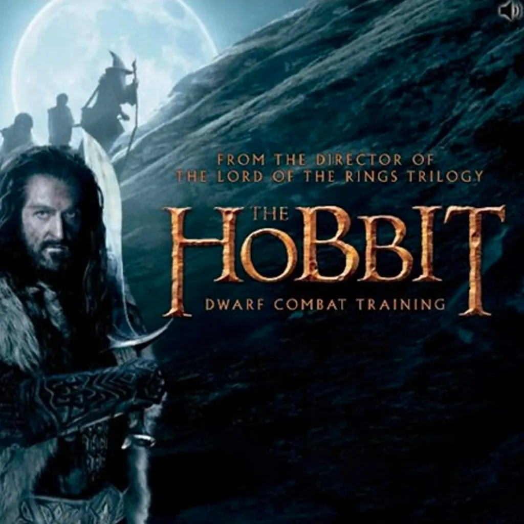 Редакційна обкладинка-картка гри The Hobbit: Dwarf Combat Training, 2012 рік